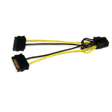 Picture of Startech.Com 6in Sata Power To 8 Pin Pci Express Video Card Power Cable Adapter - SATPCIEX8ADP
