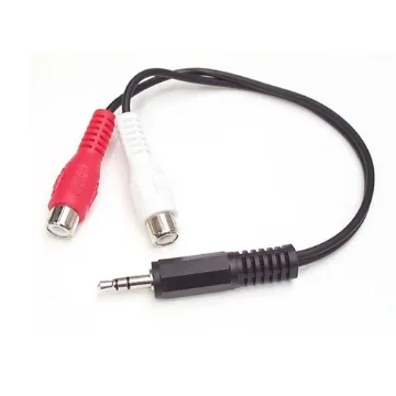Picture of Startech.Com 6in Stereo Audio Cable - 3.5mm Male To 2x Rca Female - Mumfrca