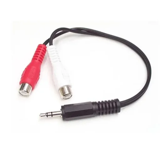 Picture of Startech.Com 6in Stereo Audio Cable - 3.5mm Male To 2x Rca Female - Mumfrca