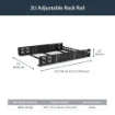 Picture of Startech.Com 2U Fixed 19" Adjustable Depth Universal Server Rack Rails - UNIRAILS2U