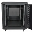 Picture of Startech.Com 4-Post 12U Server Rack Cabinet, Lockable 19" Data Rack Cabinet for Computer / Av / It Equipment, Office / Home Network Rack with Casters & Adjustable Mounting Rails - RK1236BKF