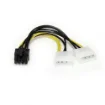 Picture of Startech.Com 6in LP4 To 8 Pin Pci Express Video Card Power Cable Adapter - Lp4pciex8adp