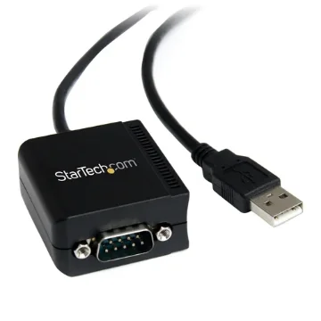 Picture of Startech.Com 8.3ft (2.5m) 1-Port Ftdi Usb To Serial RS232 Adapter Cable with Optical Isolation, Usb To RS232 Adapter - Taa - ICUSB2321FIS