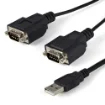Picture of Startech.Com 6ft (1.8m) 2-Port Ftdi Usb To Serial RS232 Adapter Cable with Com Retention, Usb To RS232 Adapter - Taa - ICUSB2322F