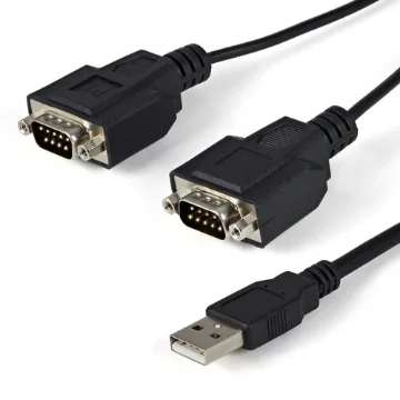 Picture of Startech.Com 6ft (1.8m) 2-Port Ftdi Usb To Serial RS232 Adapter Cable with Com Retention, Usb To RS232 Adapter - Taa - ICUSB2322F