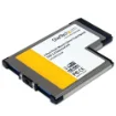 Picture of Startech.Com 2 Port Flush Mount Expresscard 54mm Superspeed Usb 3.0 Card Adapter with Uasp Support - Ecusb3s254f