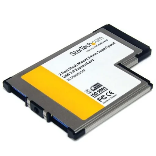 Picture of Startech.Com 2 Port Flush Mount Expresscard 54mm Superspeed Usb 3.0 Card Adapter with Uasp Support - Ecusb3s254f