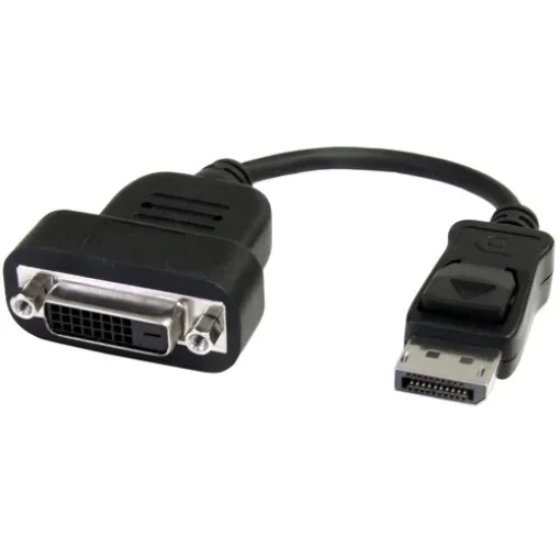 Picture of Startech.Com Displayport To Dvi Adapter - Active Displayport To Dvi-D Adapter/Video Converter 1080p - Dp 1.2 To Dvi Monitor Cable Adapter Dongle - Dp To Dvi Adapter - Latching Dp Connector - DP2DVIS