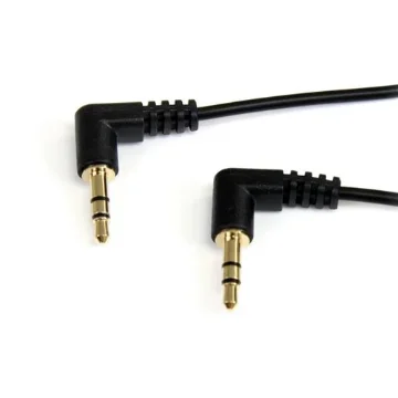 Picture of Startech.Com 6 Ft Slim 3.5mm Right Angle Stereo Audio Cable - M/M - Mu6mms2ra