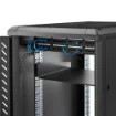 Picture of Startech.Com 2U Server Rack Shelf - Universal Rack Mount Cantilever Shelf for 19" Network Equipment Rack & Cabinet - Heavy Duty Steel – Weight Capacity 44lb/20kg - 16" Deep Tray, Black - Cabshelf