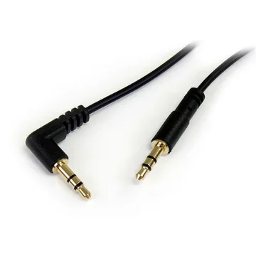 Picture of Startech.Com 6 Ft Slim 3.5mm To Right Angle Stereo Audio Cable - M/M - MU6MMSRA
