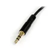 Picture of Startech.Com 1 Ft Slim 3.5mm To Right Angle Stereo Audio Cable - M/M - MU1MMSRA