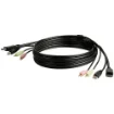 Picture of Startech.Com 6ft 4-In-1 Usb Displayport Kvm Switch Cable W/ Audio & Microphone - Dp4n1usb6
