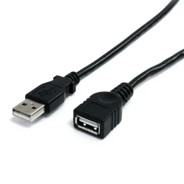 Picture of Startech.Com 6 Ft Black Usb 2.0 Extension Cable a To a - M/F - USBEXTAA6BK