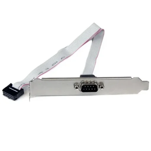 Picture of Startech.Com 16in (40cm) 9 Pin Serial Male To 10 Pin Motherboard Header Slot Plate - Plate9m16
