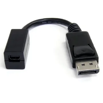 Picture of Startech.Com 6in (15cm) Displayport To Mini Displayport Cable - 4K X 2K Uhd Video - Displayport Male To Mini Displayport Female Adapter Cable - Dp Computer To Mdp 1.2 Monitor Extension Cable - Dp2mdpmf6in