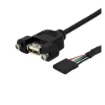 Picture of Startech.Com 1 Ft Panel Mount Usb Cable - Usb a To Motherboard Header Cable F/F - USBPNLAFHD1