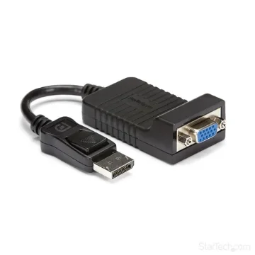 Picture of Startech.Com Displayport To Vga Adapter - Active Dp To Vga Converter - 1080p Video - Durable - Dp/Dp++ Source To Vga Monitor Cable Adapter Dongle - Dp 1.2 To Vga - Latching Dp Connector - DP2VGA