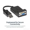 Picture of Startech.Com Displayport To Vga Adapter - Active Dp To Vga Converter - 1080p Video - Durable - Dp/Dp++ Source To Vga Monitor Cable Adapter Dongle - Dp 1.2 To Vga - Latching Dp Connector - DP2VGA