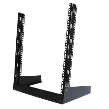 Picture of Startech.Com 2-Post 12U Desktop Server Rack, Small Open Frame 19in Computer Rack, Compact Network Rack for Av / Studio / Data / It Equipment - Free Standing Two-Post Home/Office Rack - RK12OD