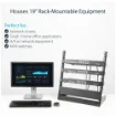 Picture of Startech.Com 2-Post 12U Desktop Server Rack, Small Open Frame 19in Computer Rack, Compact Network Rack for Av / Studio / Data / It Equipment - Free Standing Two-Post Home/Office Rack - RK12OD