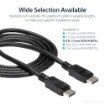 Picture of Startech.Com 6ft (2m) Displayport 1.2 Cable - 4K X 2K Ultra Hd Vesa Certified Displayport Cable - Dp To Dp Cable for Monitor - Dp Video/Display Cord - Latching Dp Connectors - DISPLPORT6L