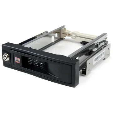Picture of Startech.Com 5.25in Trayless Hot Swap Mobile Rack for 3.5in Hard Drive - HSB100SATBK