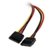 Picture of Startech.Com 12in LP4 To 2x Sata Power Y Cable Adapter - Pyo2lp4sata