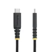 Picture of Startech.Com 6.6ft (2m) Usb-C Charging Cable, Side Screw Locking, 240W (5A) Pd Epr, Dual-Layer Silicone/Braided Jacket, Usb 2.0 Laptop Charger Cable, Usb-If Certified, Rugged Usb-C Charging Cord - S2cepr2m-Usbsl-Cable