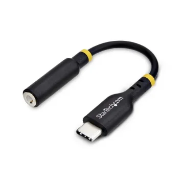 Picture of Startech.Com 5in (12.7cm) Usb-C To 3.5mm Trrs Headphone/Headset Jack Audio Adapter, Usb Type-C Aux Dongle, 32-Bit Dac, Supports Usb-C/Thunderbolt, Laptop/Phone/Tablet - USBCAUDIO2