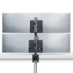 Picture of Startech.Com Desk Mount for 2x Vertically Stacked Monitors, Dual 49", Total 70lb (32kg), C-Clamp, Quick-Release Vesa System, Widescreen 16:9/Ultrawide 32:9, Taa - H2MPV-MONITOR-MOUNT