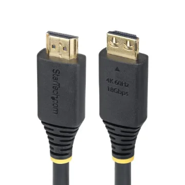 Picture of Startech.Com 3ft (0.9m) High Speed Hdmi Cable with Gripping Connectors, 4K 60Hz/1440p 144Hz, HDR10/HDCP 2.2/Arc, 18Gbps, Uhd Hdmi 2.0 Cord for Tv/Monitor/Display, Tpe Jacket - HDMI2-CABLE-GRIP-3F