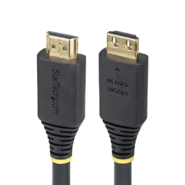 Picture of Startech.Com 15ft (4.5m) High Speed Hdmi Cable with Gripping Connectors, 4K 60Hz/1440p 144Hz, HDR10/HDCP 2.2/Arc, 18Gbps, Uhd Hdmi 2.0 Cord for Tv/Monitor/Display, Tpe Jacket - HDMI2-CABLE-GRIP-15F