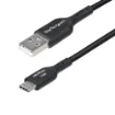 Picture of Startech.Com 3ft (1m) Usb-A To Usb-C Charging Cable, Charge & Sync, 3A, Usb 2.0, Tpe Jacket - Black Usb Charging Cord - Usb2ac1mnc