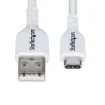 Picture of Startech.Com 3m (9.8ft) Usb-A To Usb-C Charging Cable, Charge & Sync, 3A, Usb 2.0, Tpe Jacket - White Usb Charging Cord - Usb2ac3mncwhe
