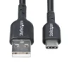 Picture of Startech.Com 3m (9.8ft) Usb-A To Usb-C Charging Cable, Charge & Sync, 3A, Usb 2.0, Tpe Jacket - Black Usb Charging Cord - Usb2ac3mnc