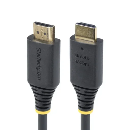 Picture of Startech.Com 30cm (1ft) High Speed Hdmi Cable, 4K 60Hz/1440p 144Hz, HDR10/HDCP 2.2/Arc, 18Gbps, Uhd Hdmi 2.0 Cord for Tv/Monitor/Display, Tpe Jacket - HDMI2-CABLE-4K60-30C