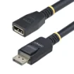 Picture of Startech.Com 10ft (3m) Displayport 1.4 Extension Cable, Dp 1.4 Port Saver Cable, 8K 60Hz, Dp Male To Female Extension Adapter Cord, Displayport Extension Cable, Tpe Jacket, M/F - 10F-DP14-EXTEND-CBL