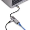 Picture of Startech.Com 2.5GbE Usb-C To Ethernet Adapter, 100W Pd Pass-Through, Nbase-T Nic, Usb 3.0 Type-C 2.5/1G Multi Speed Network, Thunderbolt Compatible, Windows & Mac - 2GPD3-USB-C-ETHERNET