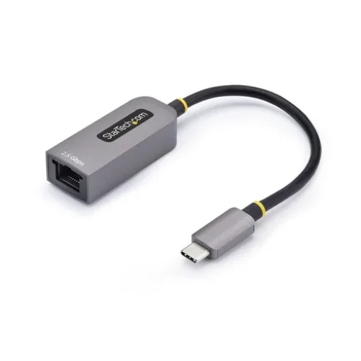 Picture of Startech.Com 2.5GbE Usb-C To Ethernet Adapter, Nbase-T Nic, Usb 3.0 Type-C 2.5/1G Multi Speed Network, Thunderbolt Compatible, Windows & Mac - C22G-USB-ETHERNET
