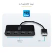 Picture of Startech.Com St4200mini2-Usb-Hub Interface Hub Usb 2.0 480 Mbit/S Black - St4200mini2-Usb-Hub