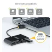 Picture of Startech.Com St4200mini2-Usb-Hub Interface Hub Usb 2.0 480 Mbit/S Black - St4200mini2-Usb-Hub