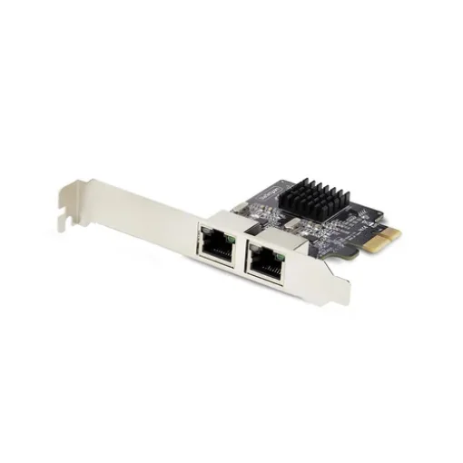 Picture of Startech.Com 2-Port Gigabit Pcie Network Adapter Card, 10/100/1000Mbps Pci Express Nic, Dual Realtek RTL8111H, Works with Windows and Linux, Taa Compliant - St1000spexd4t