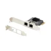 Picture of Startech.Com 2-Port Gigabit Pcie Network Adapter Card, 10/100/1000Mbps Pci Express Nic, Dual Realtek RTL8111H, Works with Windows and Linux, Taa Compliant - St1000spexd4t
