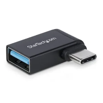 Picture of Startech.Com Right Angled Usb-C To Usb-A Adapter, Usb 5Gbps, Compact Usb-C Male To Usb-A Female Adapter, Metal Housing, M/F - USB31CAADGCPRA