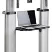 Picture of Startech.Com Rolling Tv Cart/Stand on Wheels for 60-100inch Flat Screens Up To 220lb (100kg), Height Adjustment Via Hand Crank, Mobile/Portable Trolley Mount - 1110C-MOBILE-TV-CART