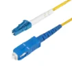 Picture of Startech.Com 5m (16.4ft) Lc To Sc (Upc) OS2 Single Mode Simplex Fiber Optic Cable, 9/125Μm, 40G/100G, Bend Insensitive, Low Insertion Loss - Lszh Fiber Jumper Cord - SPSMLCSC-OS2-5M