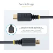 Picture of Startech.Com 1.6ft (50cm) Premium Certified High Speed Hdmi Cable, 4K 60Hz/1440p 144Hz, HDR10/HDCP 2.2/Arc, 18Gbps, Uhd Hdmi 2.0 Cord for Tv/Monitor/Display, Tpe Jacket - HDMI2-CABLE-4K60-50C