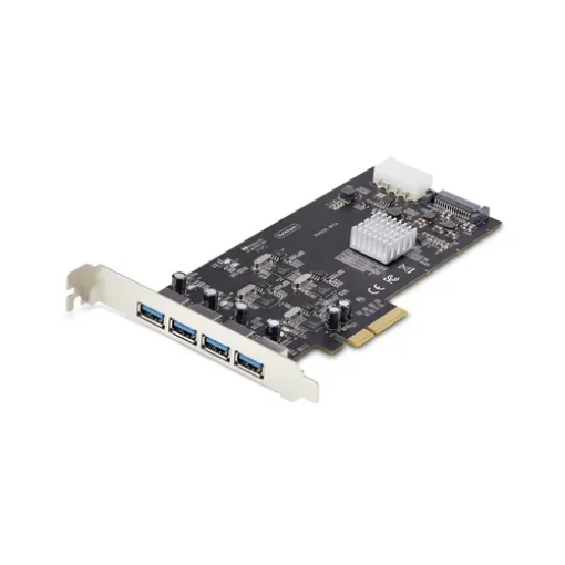 Picture of Startech.Com 4-Port Usb Pcie Card, Usb 3.2 5Gbps, Pci Express Expansion Card with 4x Independent Usb Controllers, 4x Usb-A Ports, Windows/Macos/Linux - P5q4a-Usb-Card