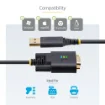 Picture of Startech.Com 6.6ft (2m) Usb To Serial Adapter Cable, Com Retention, Interchangeable Screws/Nuts, Usb-A To DB9 RS232, Ftdi Ic, Esd Protection, Windows/Macos/Linux - 1P6ffc-Usb-Serial
